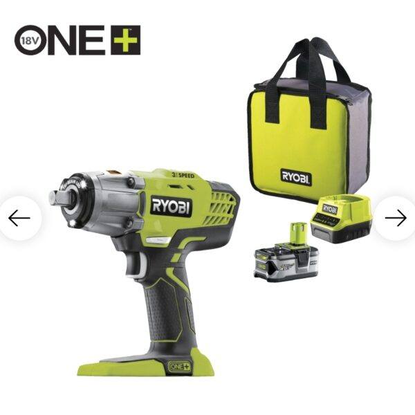 18V ONE+™ Cordless 3-Speed Impact Wrench Starter Kit (1 x 4.0Ah)
